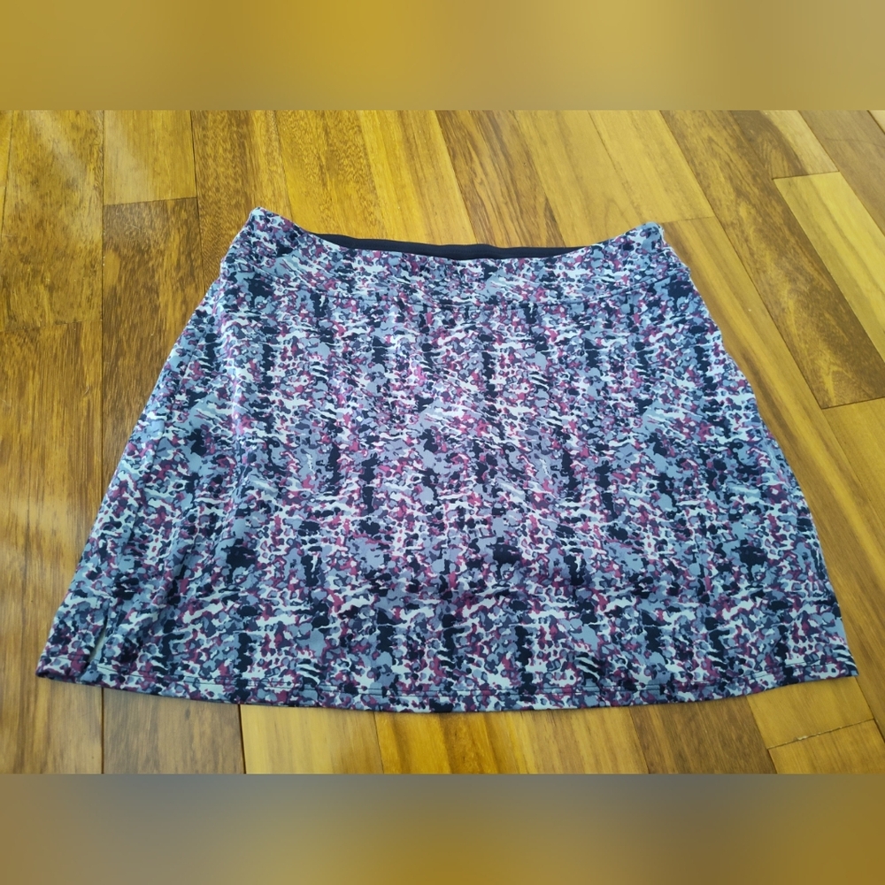 Tranquility by Colorado Clothing Pink and Blue A-Line Mini Skirt Tennis Small